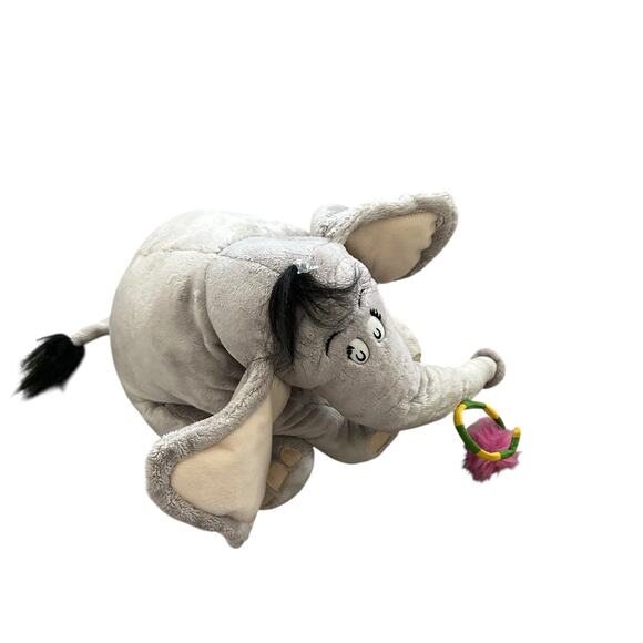 Horton Hears a Who Dr Seuss Plush Macy's 2008 Stuffed Elephant With Book - Picture 7 of 10